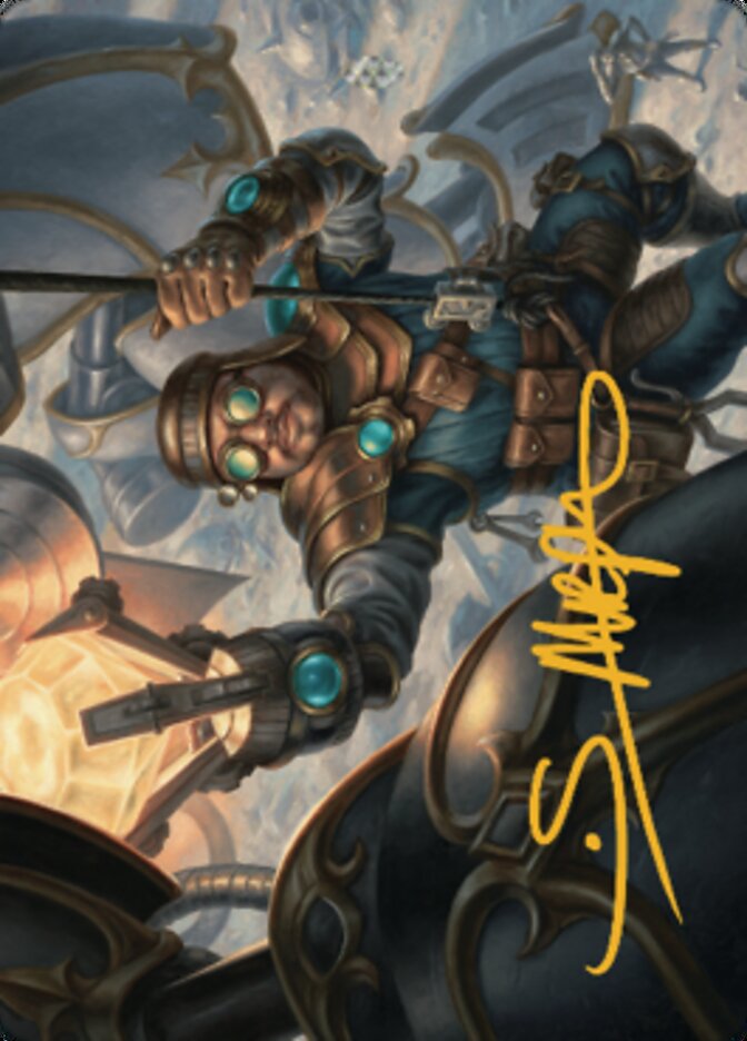 Powerstone Engineer Art Card (Gold-Stamped Signature) [The Brothers' War Art Series] | Gam3 Escape