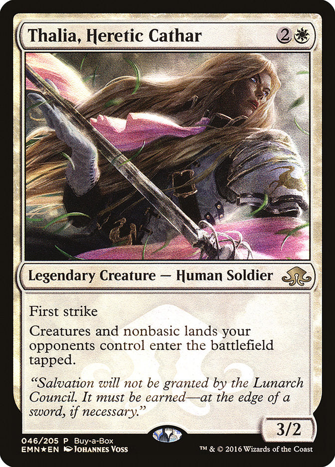 Thalia, Heretic Cathar (Buy-A-Box) [Eldritch Moon Promos] | Gam3 Escape