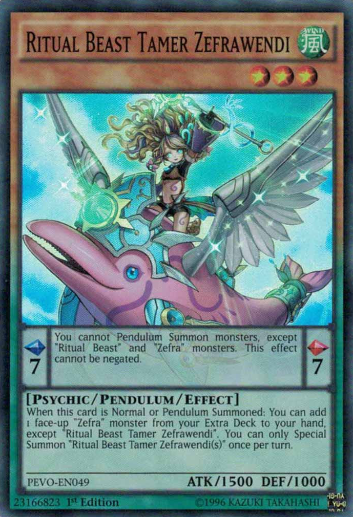 Ritual Beast Tamer Zefrawendi [PEVO-EN049] Super Rare | Gam3 Escape