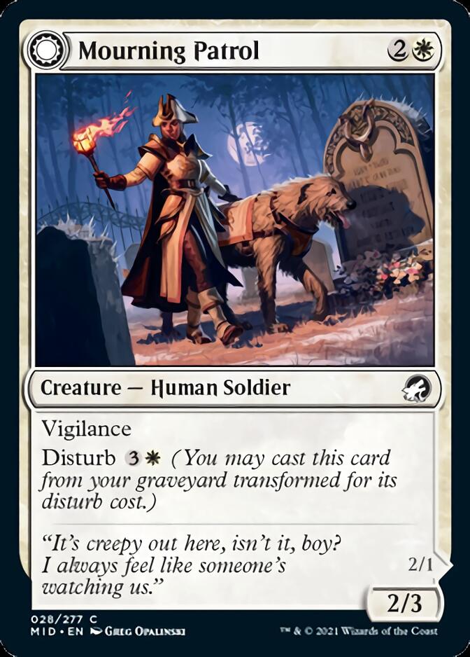 Mourning Patrol // Morning Apparition [Innistrad: Midnight Hunt] | Gam3 Escape