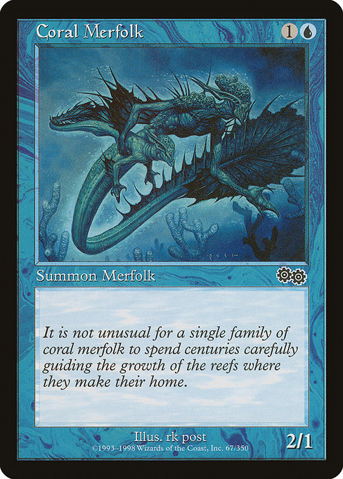 Coral Merfolk [Urza's Saga] | Gam3 Escape