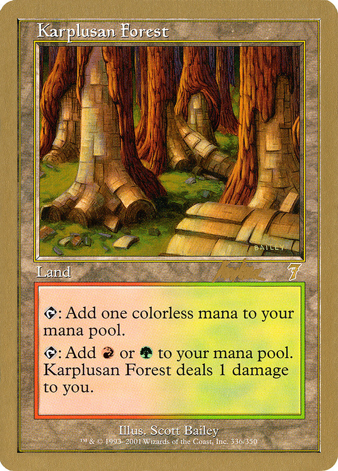 Karplusan Forest (Brian Kibler) [World Championship Decks 2002] | Gam3 Escape