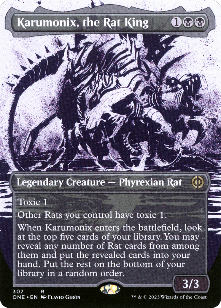 Karumonix, the Rat King (Borderless Ichor) [Phyrexia: All Will Be One] | Gam3 Escape