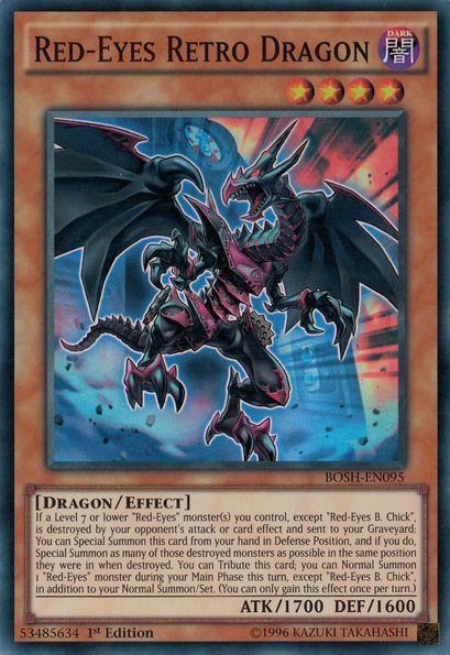 Red-Eyes Retro Dragon [BOSH-EN095] Super Rare | Gam3 Escape