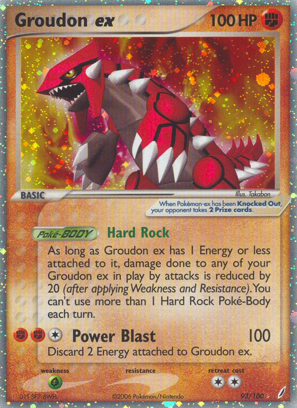 Groudon ex (93/100) [EX: Crystal Guardians] | Gam3 Escape