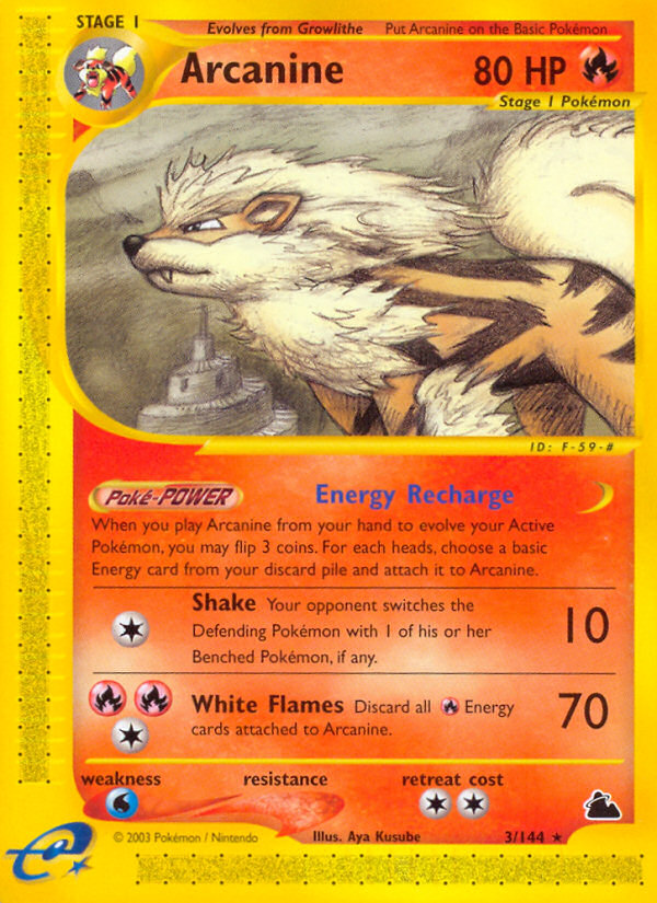 Arcanine (3/144) [Skyridge] | Gam3 Escape