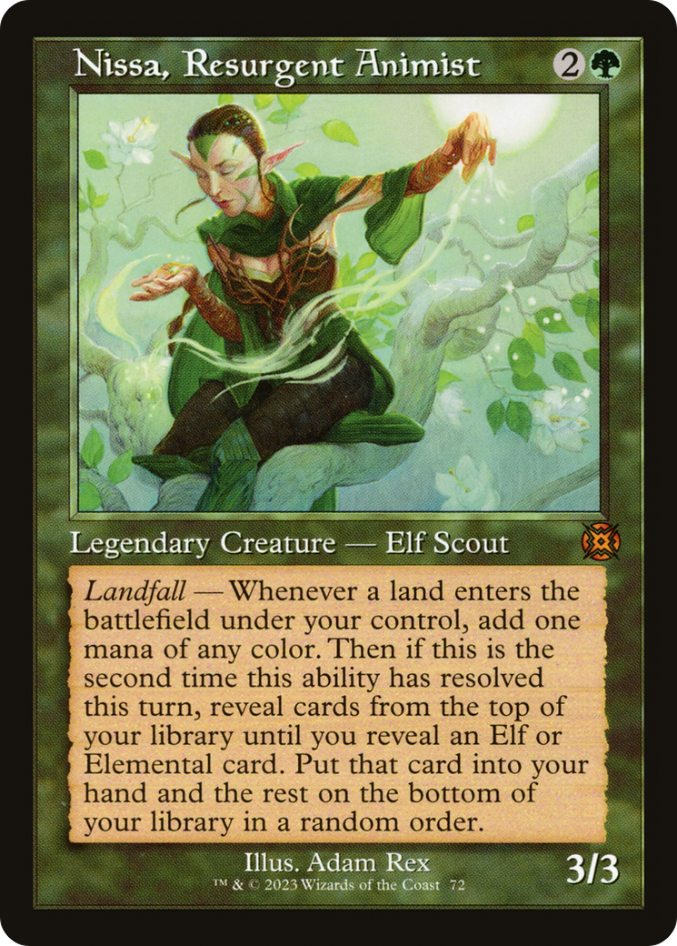 Nissa, Resurgent Animist (Retro) [March of the Machine: The Aftermath] | Gam3 Escape