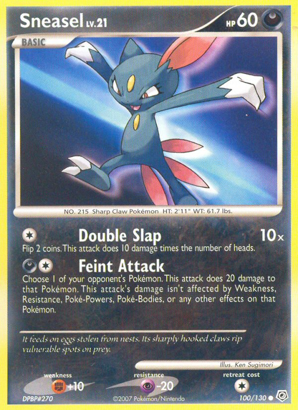 Sneasel (100/130) [Diamond & Pearl: Base Set] | Gam3 Escape