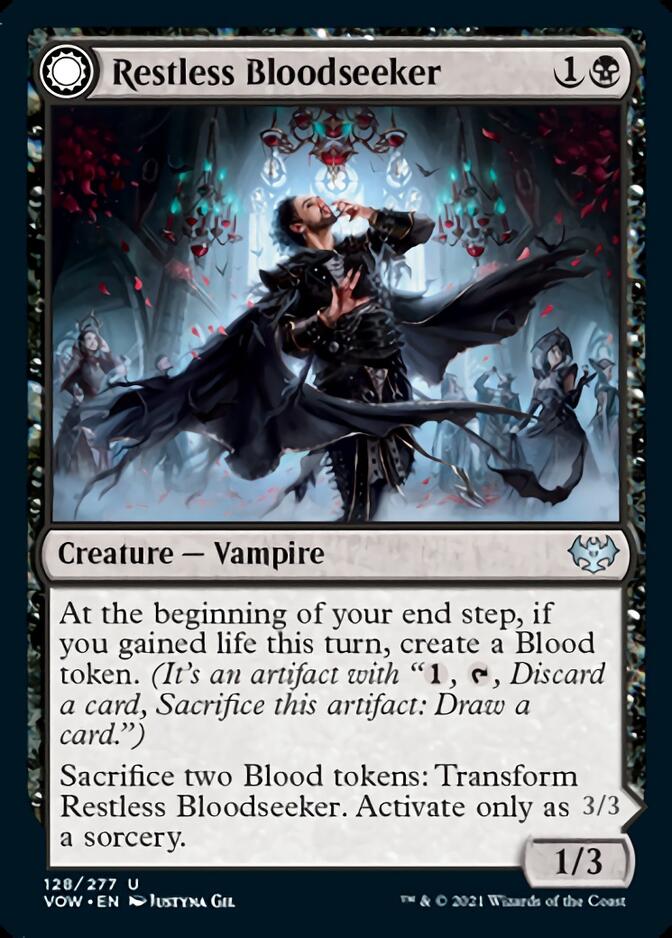 Restless Bloodseeker // Bloodsoaked Reveler [Innistrad: Crimson Vow] | Gam3 Escape