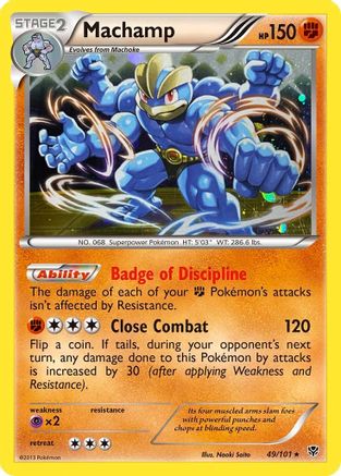 Machamp (49/101) (Cosmos Holo) [Black & White: Plasma Blast] | Gam3 Escape