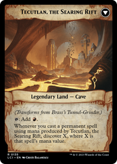 Brass's Tunnel-Grinder // Tecutlan, the Searing Rift [The Lost Caverns of Ixalan Prerelease Cards] | Gam3 Escape