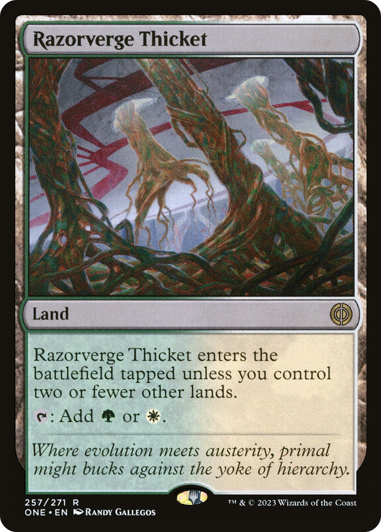 Razorverge Thicket [Phyrexia: All Will Be One] | Gam3 Escape