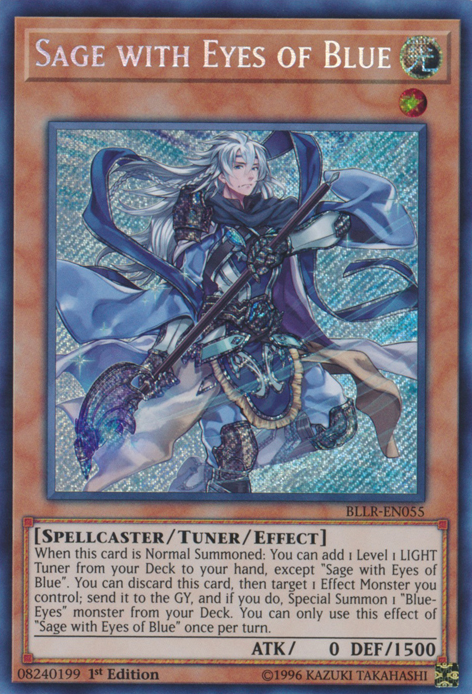 Sage with Eyes of Blue [BLLR-EN055] Secret Rare | Gam3 Escape