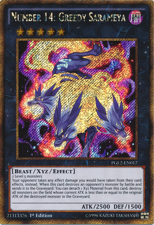 Number 14: Greedy Sarameya [PGL2-EN017] Gold Secret Rare | Gam3 Escape
