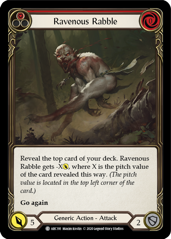 Ravenous Rabble (Red) [ARC191] Unlimited Normal | Gam3 Escape