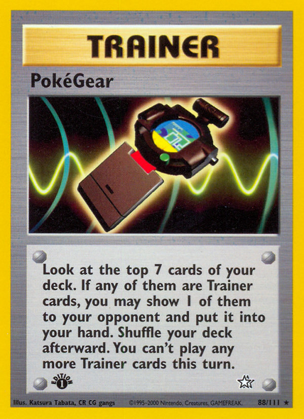 PokeGear (88/111) [Neo Genesis 1st Edition] | Gam3 Escape