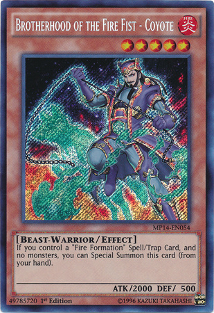 Brotherhood of the Fire Fist - Coyote [MP14-EN054] Secret Rare | Gam3 Escape