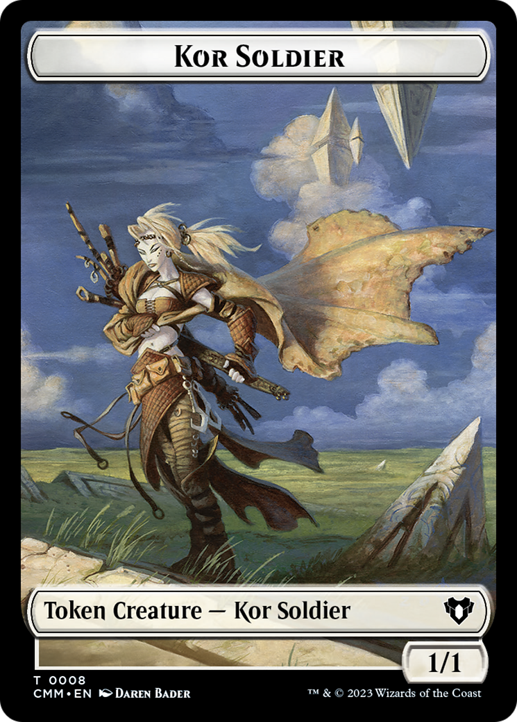 Soldier // Kor Soldier Double-Sided Token [Commander Masters Tokens] | Gam3 Escape