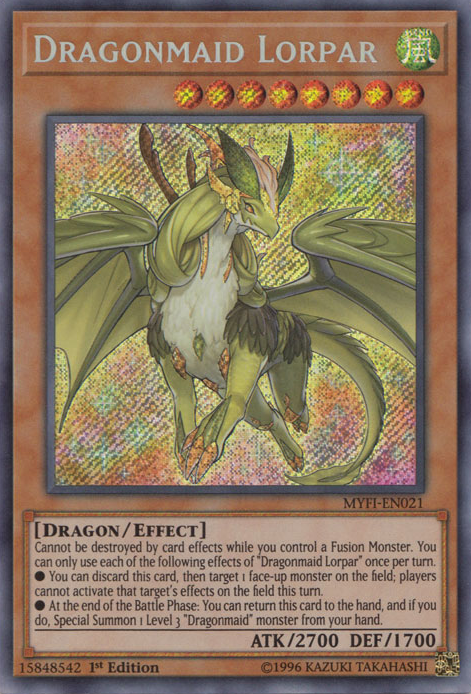 Dragonmaid Lorpar [MYFI-EN021] Secret Rare | Gam3 Escape