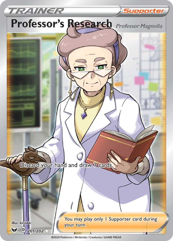 Professor's Research (201/202) (Professor Magnolia) [Sword & Shield: Base Set] | Gam3 Escape