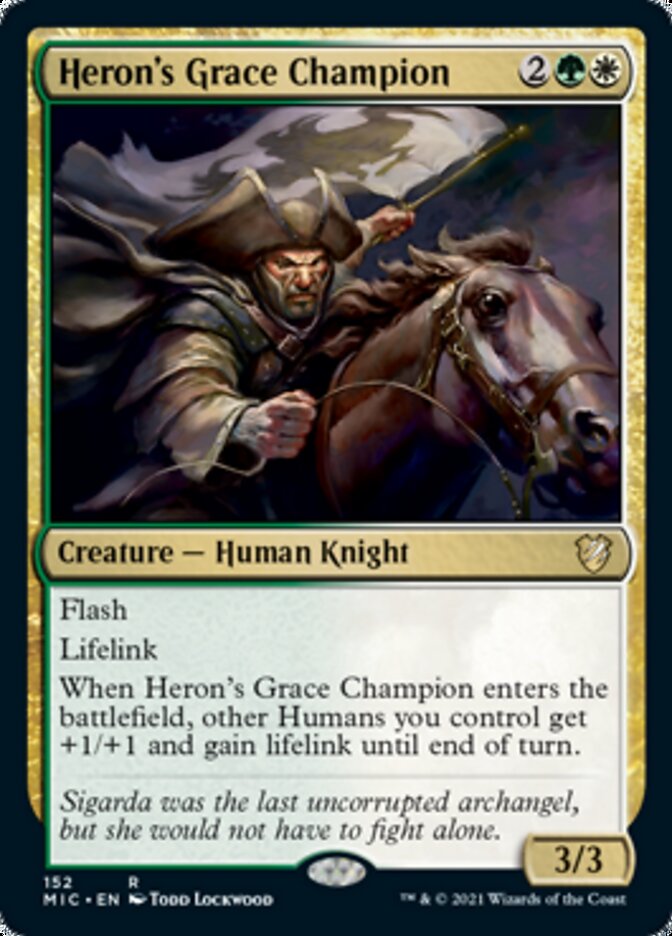 Heron's Grace Champion [Innistrad: Midnight Hunt Commander] | Gam3 Escape