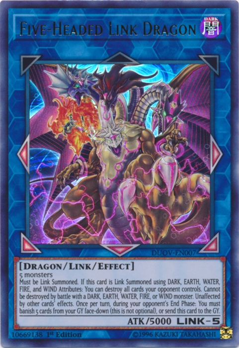 Five-Headed Link Dragon [DUOV-EN007] Ultra Rare | Gam3 Escape