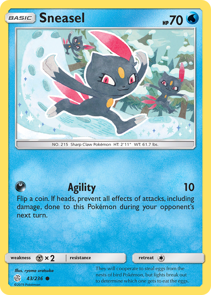 Sneasel (43/236) [Sun & Moon: Cosmic Eclipse] | Gam3 Escape