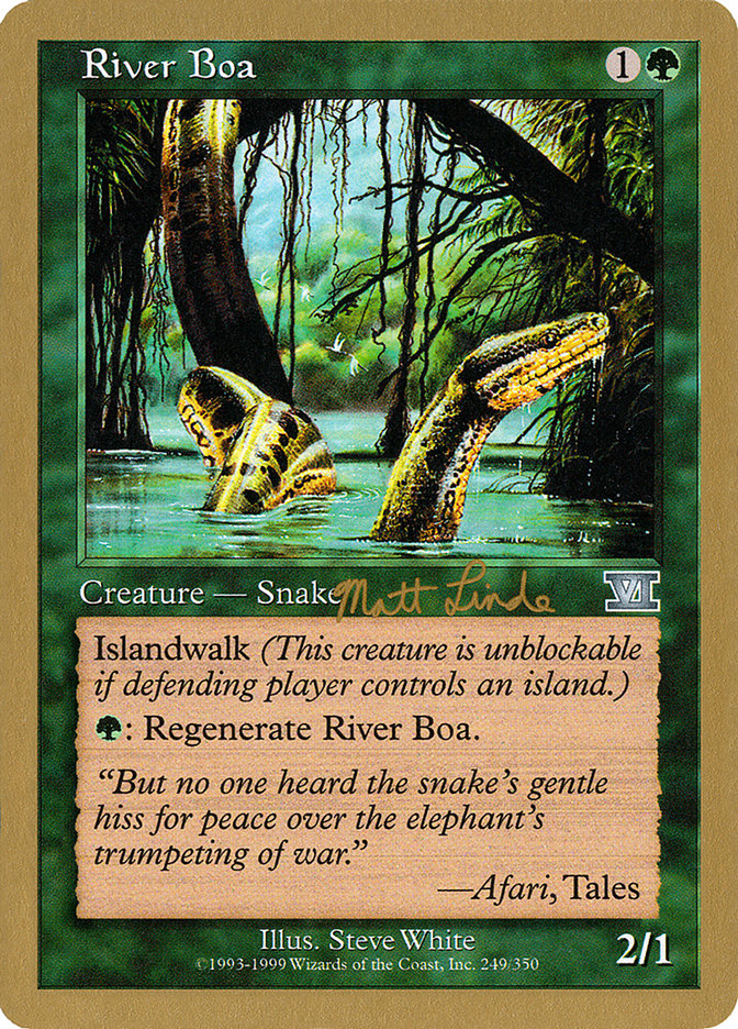 River Boa (Matt Linde) [World Championship Decks 1999] | Gam3 Escape