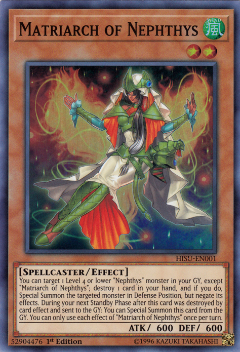 Matriarch of Nephthys [HISU-EN001] Super Rare | Gam3 Escape