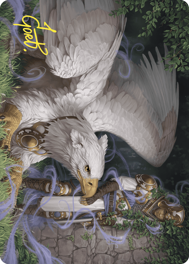 Dutiful Griffin Art Card (Gold-Stamped Signature) [Wilds of Eldraine Art Series] | Gam3 Escape