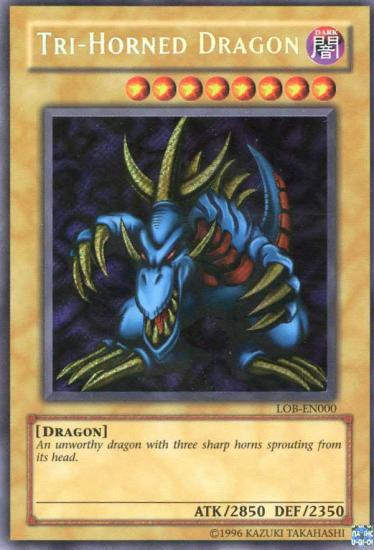 Tri-Horned Dragon [LOB-EN000] Secret Rare | Gam3 Escape