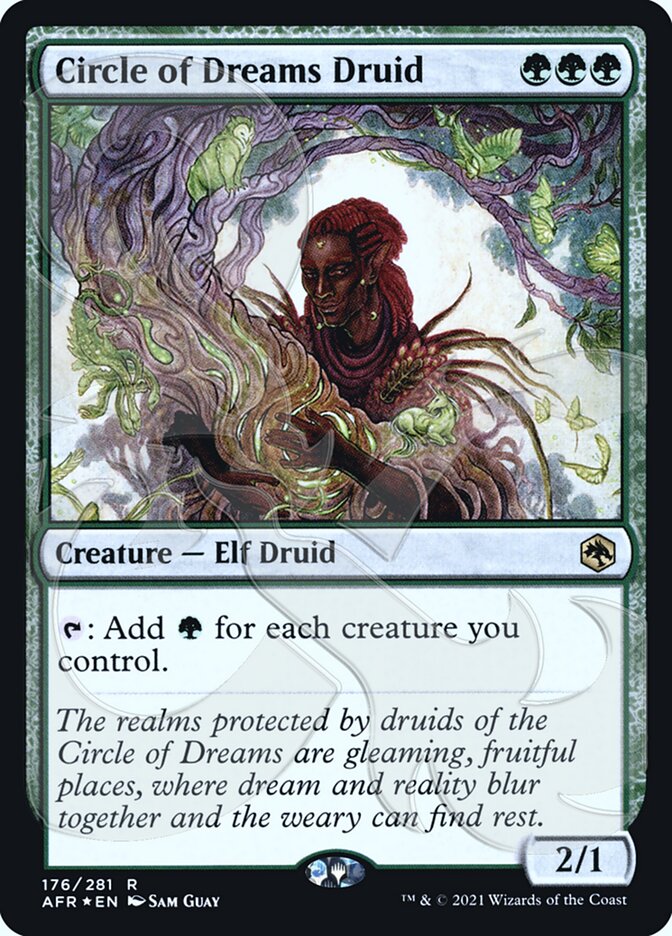 Circle of Dreams Druid (Ampersand Promo) [Dungeons & Dragons: Adventures in the Forgotten Realms Promos] | Gam3 Escape