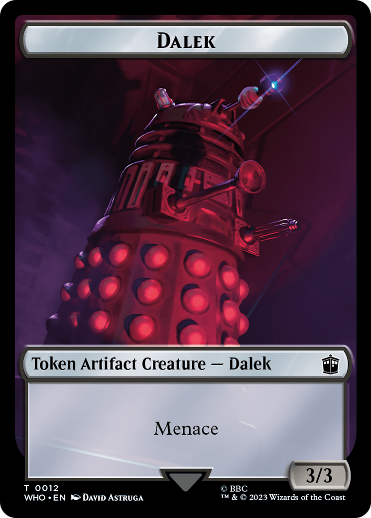 Dalek // Alien Salamander Double-Sided Token [Doctor Who Tokens] | Gam3 Escape