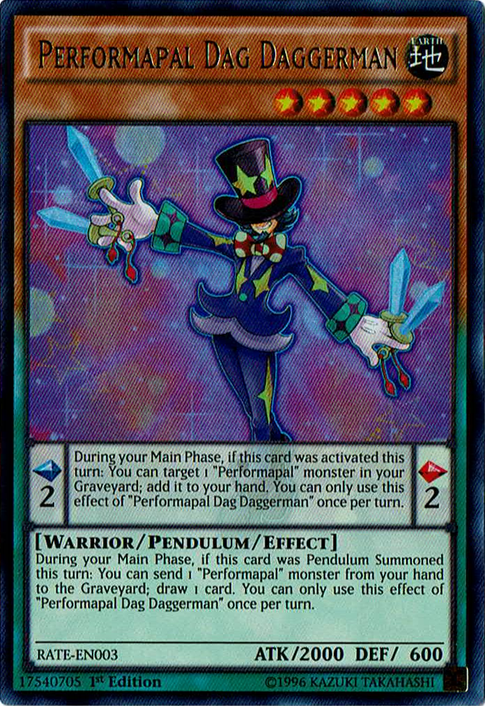 Performapal Dag Daggerman [RATE-EN003] Ultra Rare | Gam3 Escape