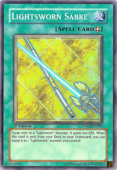 Lightsworn Sabre [TDGS-EN059] Super Rare | Gam3 Escape