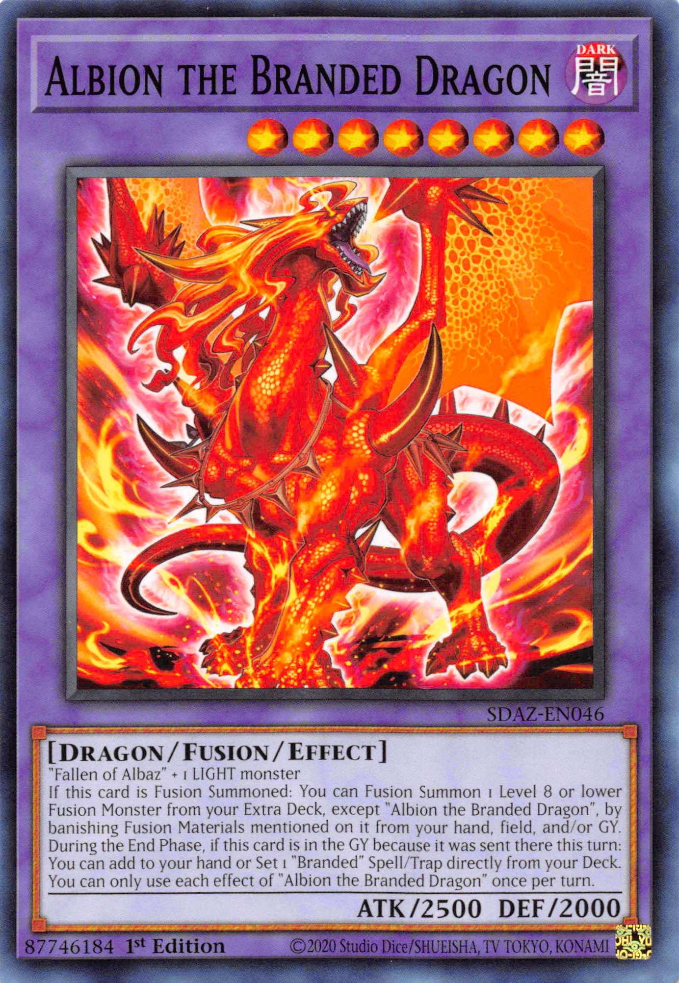 Albion the Branded Dragon [SDAZ-EN046] Common | Gam3 Escape