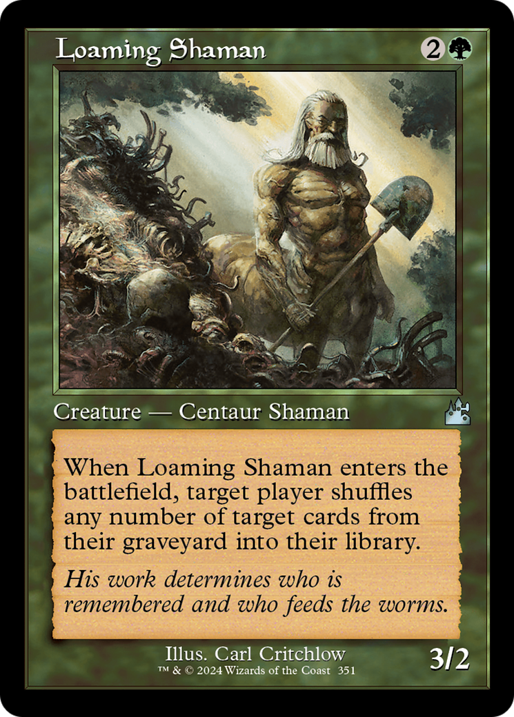 Loaming Shaman (Retro Frame) [Ravnica Remastered] | Gam3 Escape