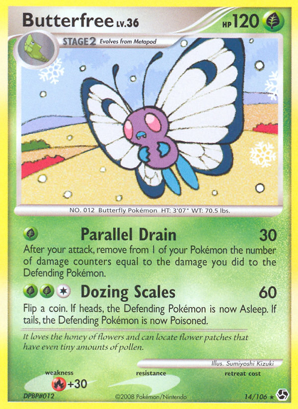 Butterfree (14/106) [Diamond & Pearl: Great Encounters] | Gam3 Escape