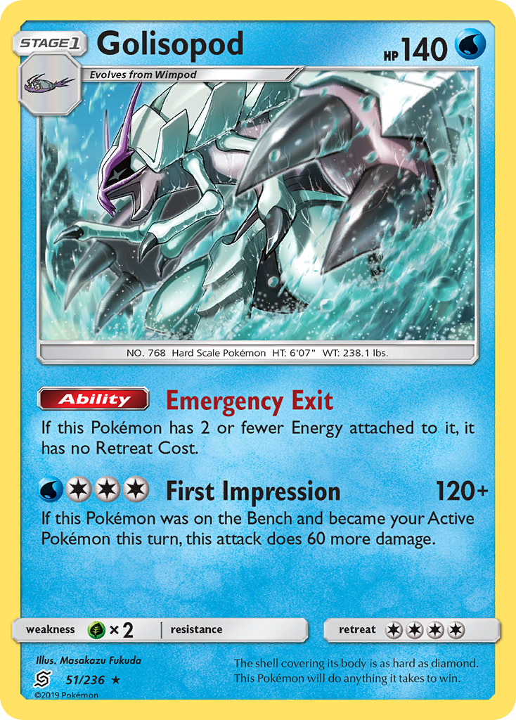 Golisopod (51/236) [Sun & Moon: Unified Minds] | Gam3 Escape