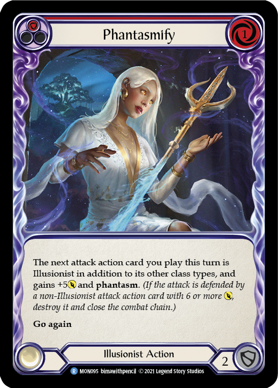 Phantasmify (Red) (Rainbow Foil) [MON095-RF] 1st Edition Rainbow Foil | Gam3 Escape