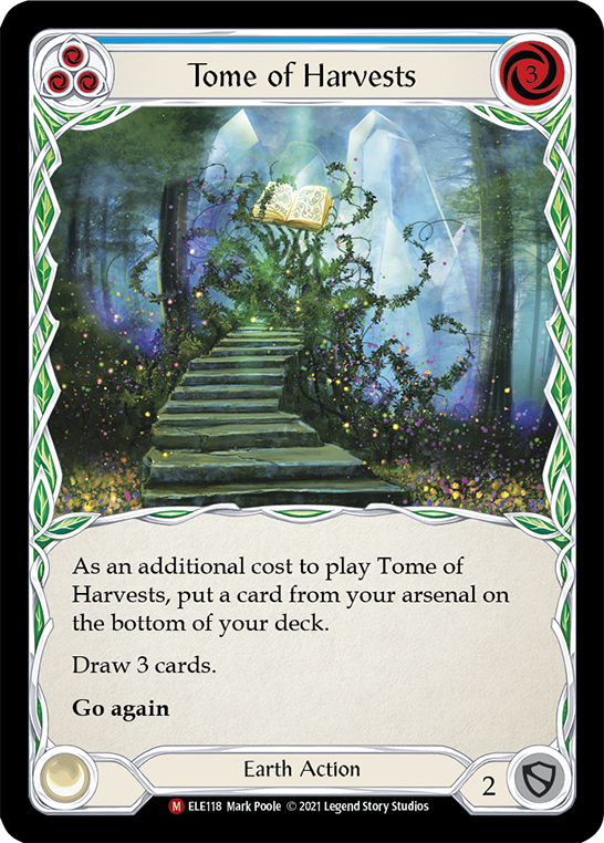 Tome of Harvests [ELE118] (Tales of Aria)  1st Edition Rainbow Foil | Gam3 Escape
