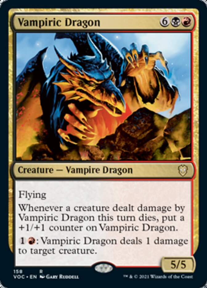 Vampiric Dragon [Innistrad: Crimson Vow Commander] | Gam3 Escape