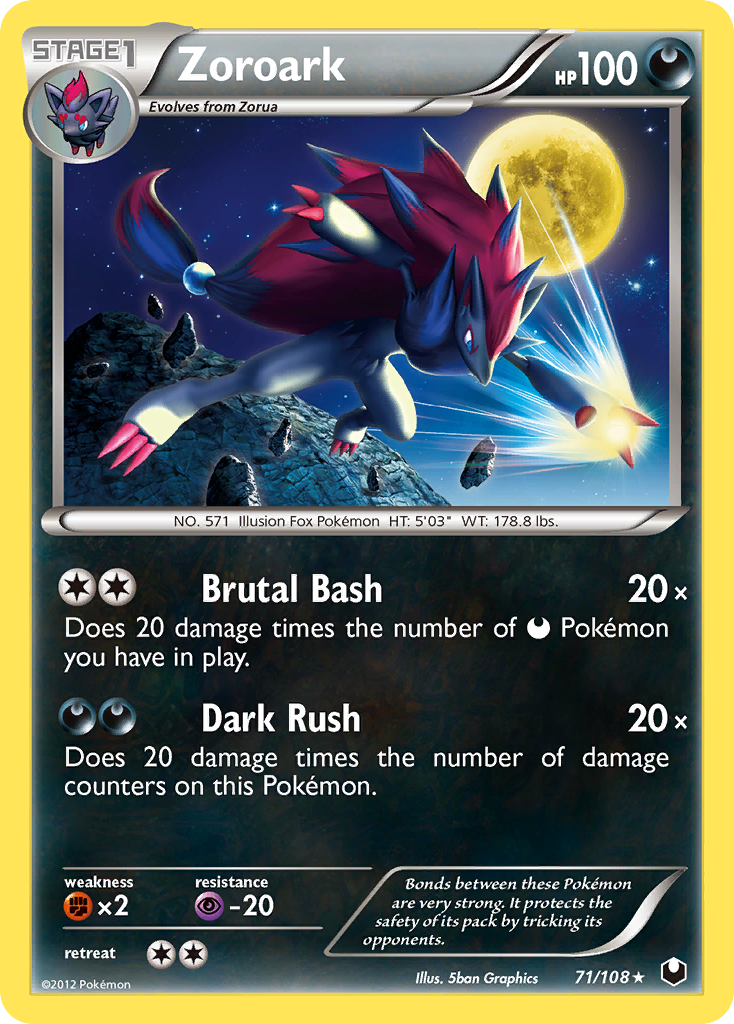 Zoroark (71/108) [Black & White: Dark Explorers] | Gam3 Escape