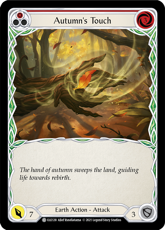 Autumn's Touch (Red) [ELE128] (Tales of Aria)  1st Edition Rainbow Foil | Gam3 Escape