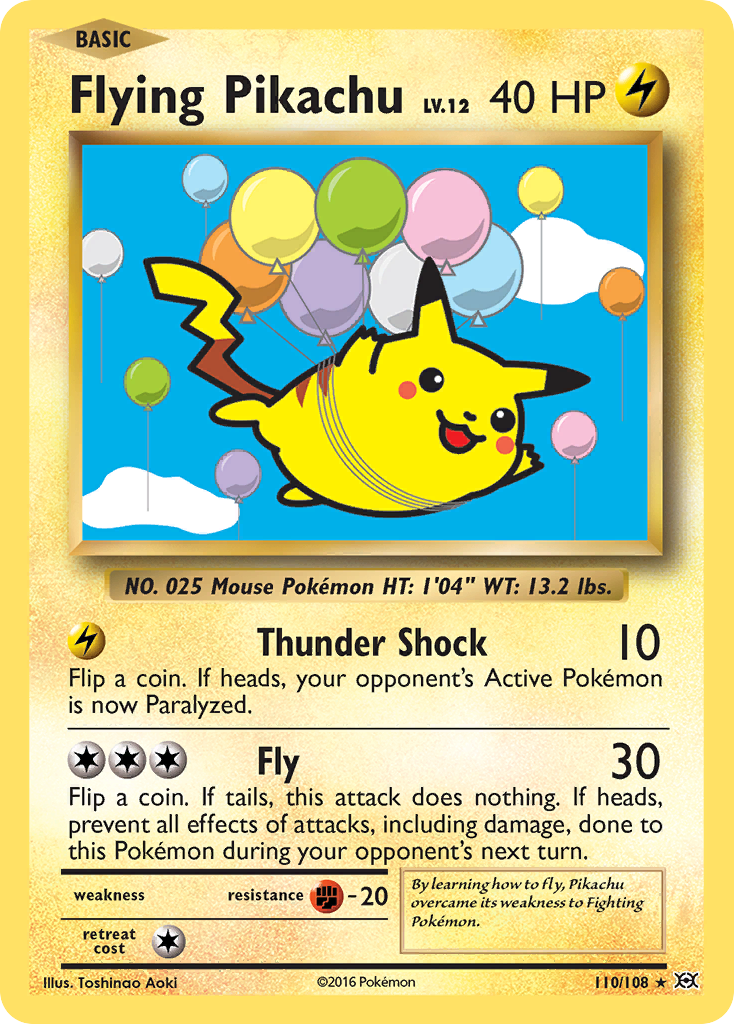 Flying Pikachu (110/108) [XY: Evolutions] | Gam3 Escape