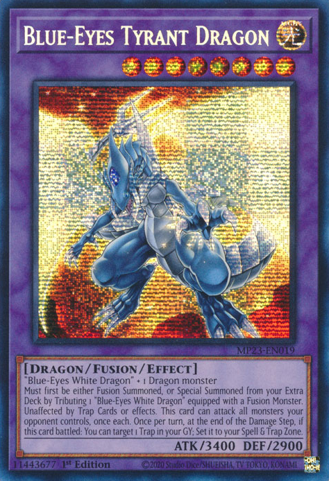 Blue-Eyes Tyrant Dragon [MP23-EN019] Prismatic Secret Rare | Gam3 Escape