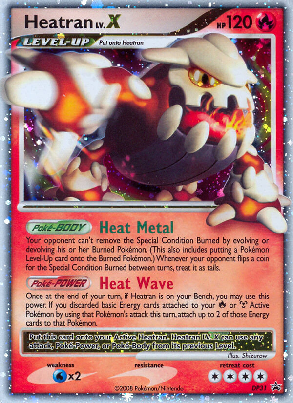 Heatran LV.X (DP31) [Diamond & Pearl: Black Star Promos] | Gam3 Escape