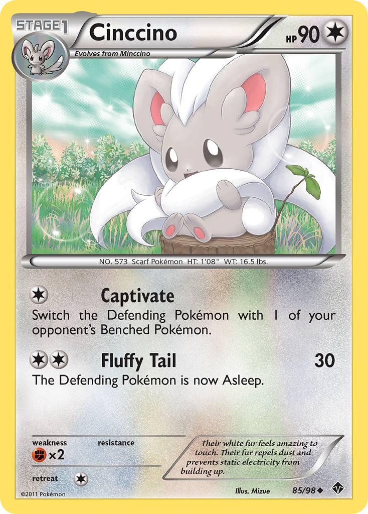 Cinccino (85/98) [Black & White: Emerging Powers] | Gam3 Escape