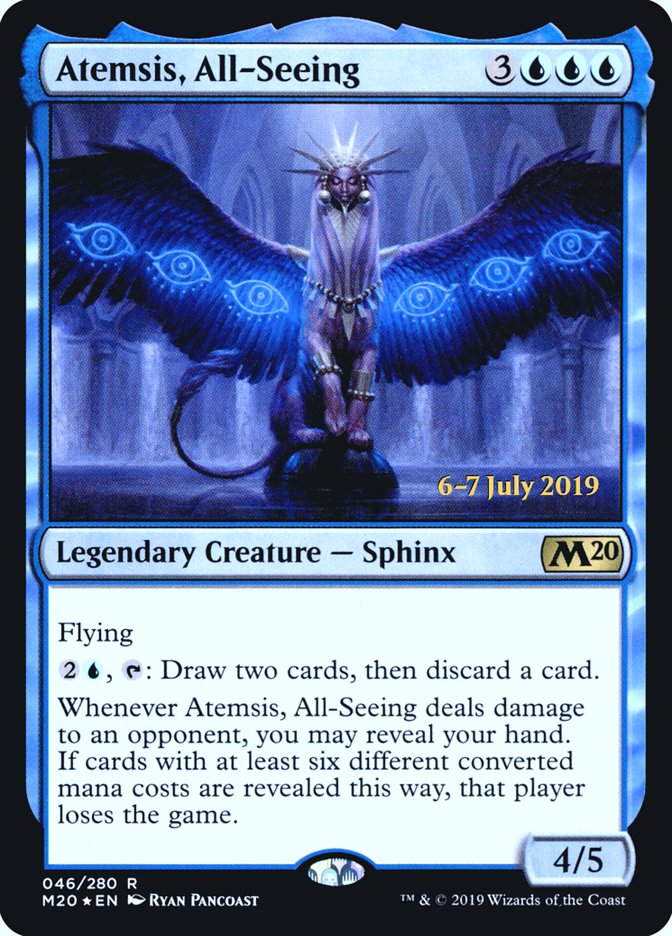Atemsis, All-Seeing  [Core Set 2020 Prerelease Promos] | Gam3 Escape
