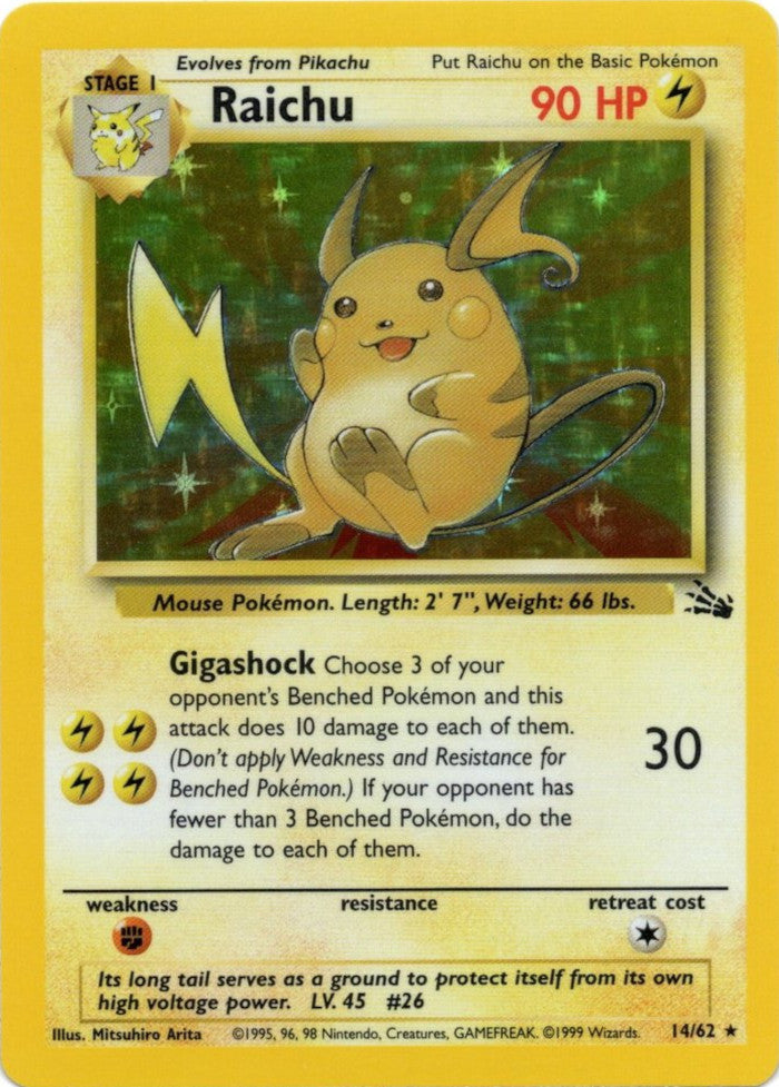 Raichu (14/62) [Fossil Unlimited] | Gam3 Escape